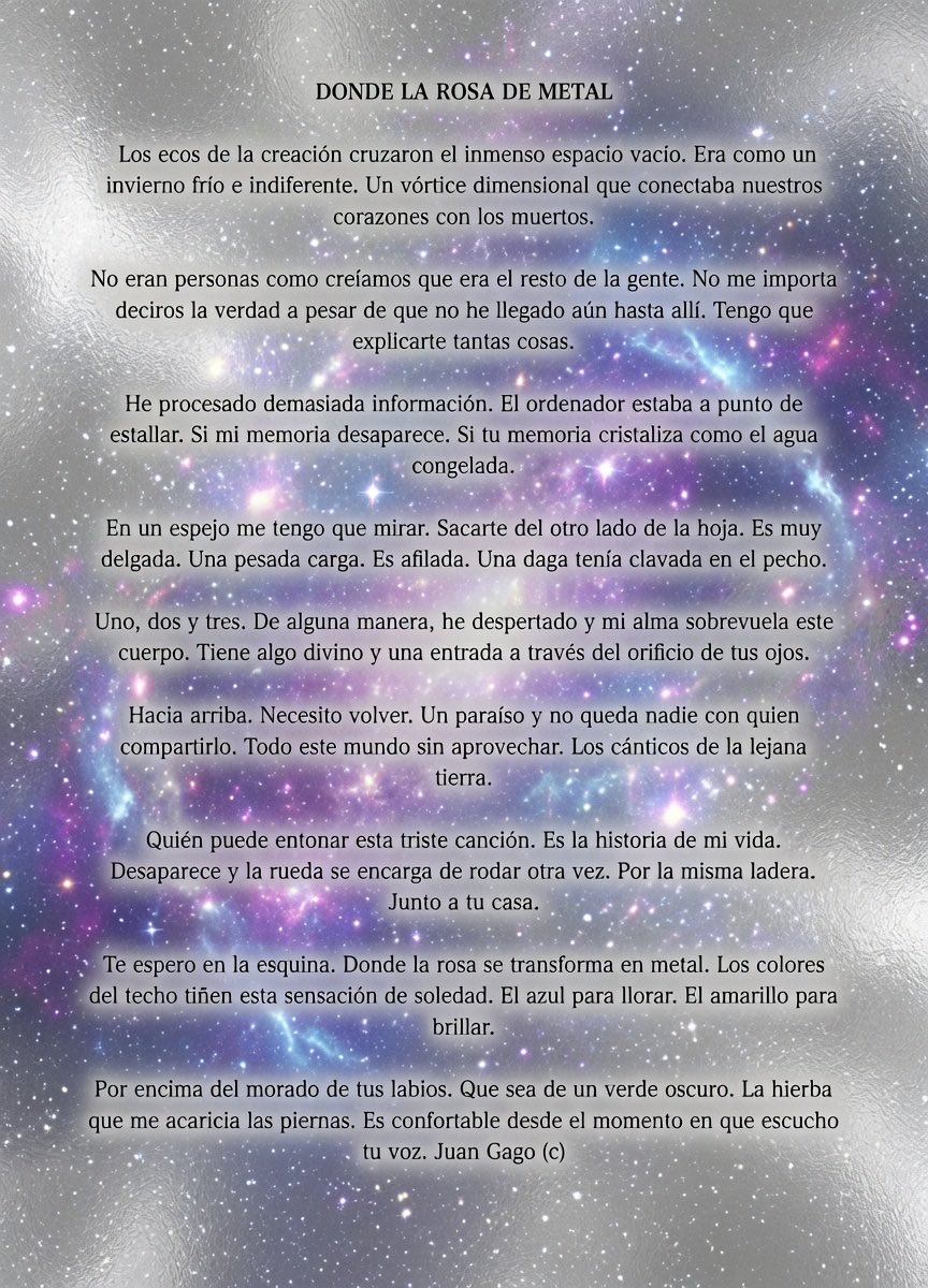 ionztomo16's tweet photo. DONDE LA ROSA DE METAL
JUAN GAGO

#destino #creacion #salvacion #poesia https://t.co/JqKYfShprp