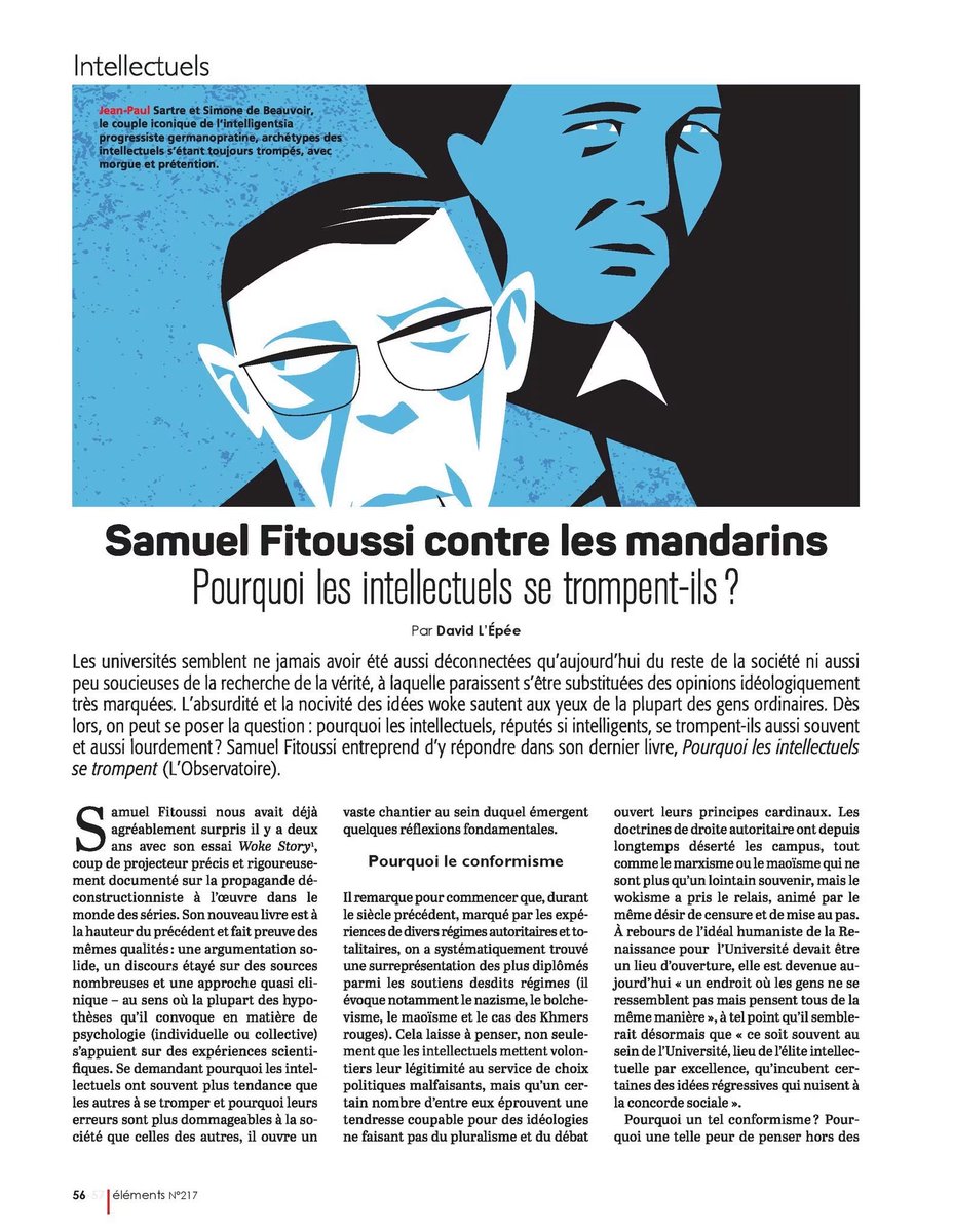 LeDoareCh's tweet photo. Se méfier des idéologues, penseurs patentés. 
Idolâtrer ds intellectuels comme certains l’ont fait, avec Sartre, Beauvoir et par embarras ne pas les critiquer, c’est criminel. Les millions de morts des régimes totalitaires ne sont jamais loin. Lire Samuel Fitoussi. https://t.co/CBFEQMqRbx