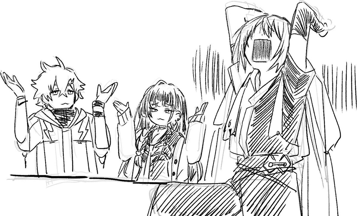 45_ukabu's tweet photo. 不憫三銃士 https://t.co/hIs6fRB3It