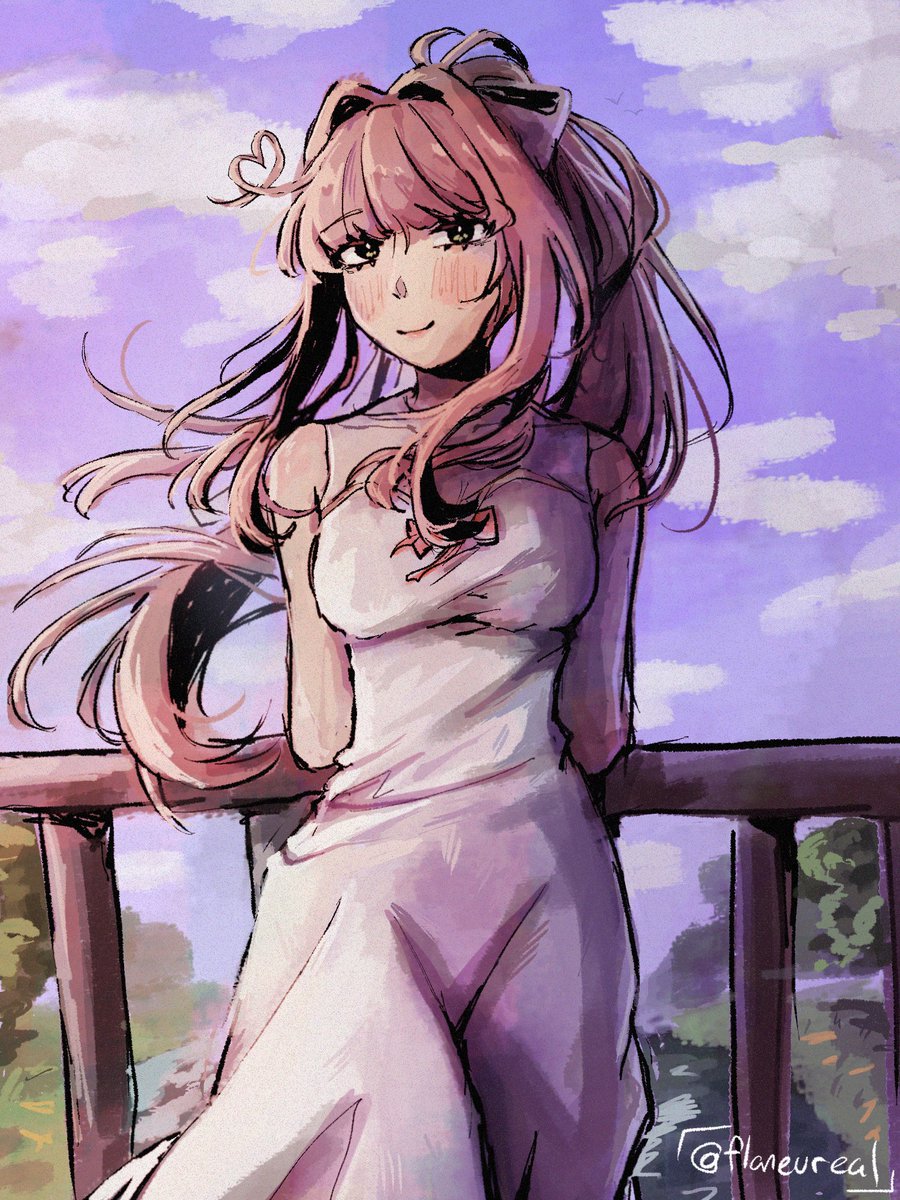 flaneureal's tweet photo. im alive #ddlc #ddlcmonika #monika https://t.co/OSqA98Y5Wh