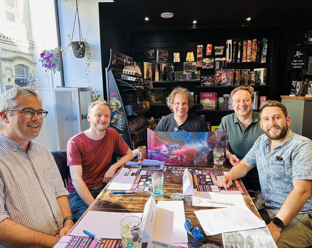 mtg_fan_uk's tweet photo. Great to welcome our @DannyVet  and team for an evening of tabletop gaming with a brilliant Star Trek RPG 🖖

It’s also Independents’ Month, so here’s a big thank you to everyone who supports local independent businesses. #IndependentsMonth #LoveLocal #shoplocal #Winchester https://t.co/Hc5lUxGOqu