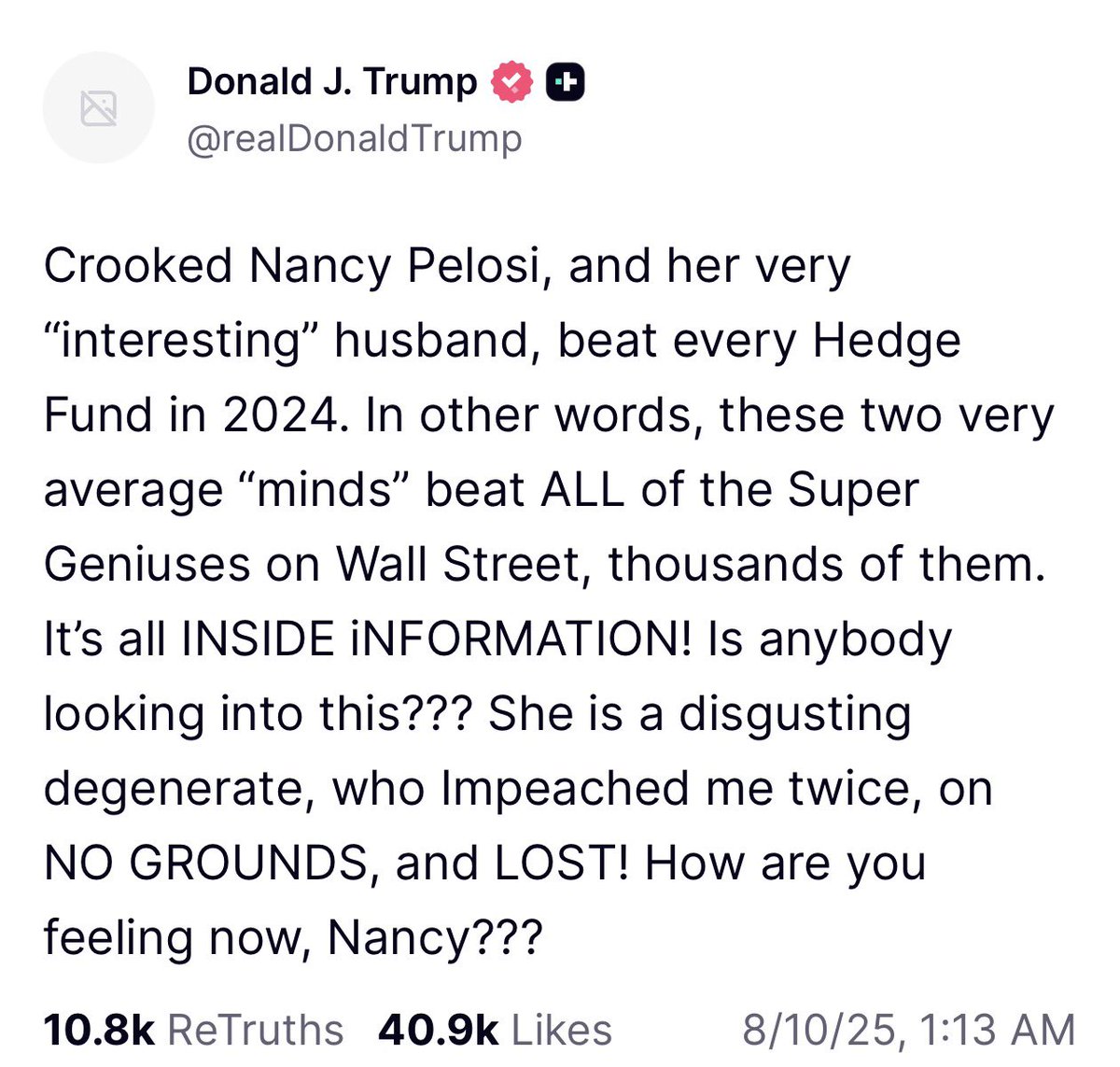 Donald Trump Portfolio Tracker tweet media