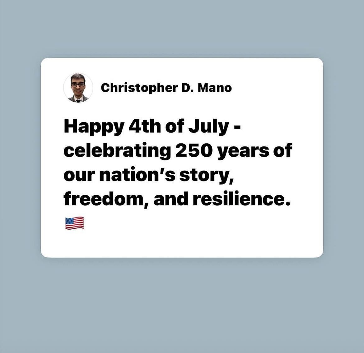 ChrisManoPA's tweet photo. 🇺🇸 https://t.co/cIIlN4TKsz