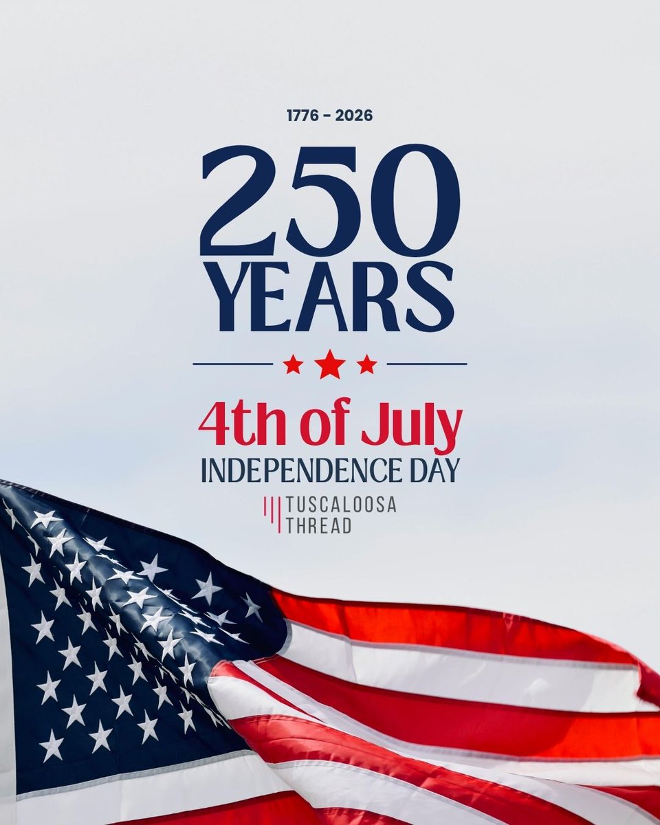 TCLThread's tweet photo. Everyone, be safe and have a happy Fourth of July from us at the Tuscaloosa Thread! https://t.co/DcJikAnMj6
