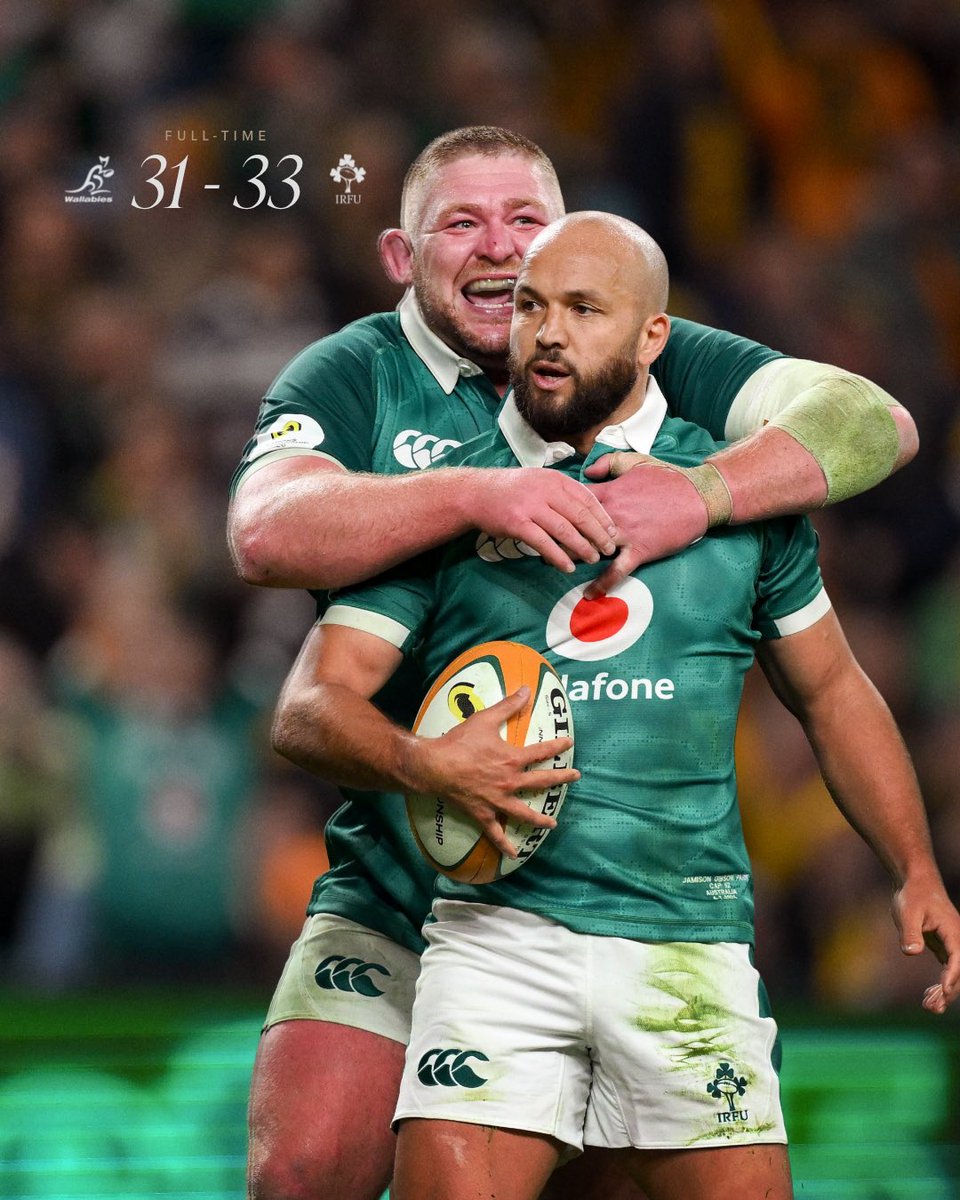 IrishRugby's tweet photo. Hell of a Test W! 👊 https://t.co/qOtzIrPbci