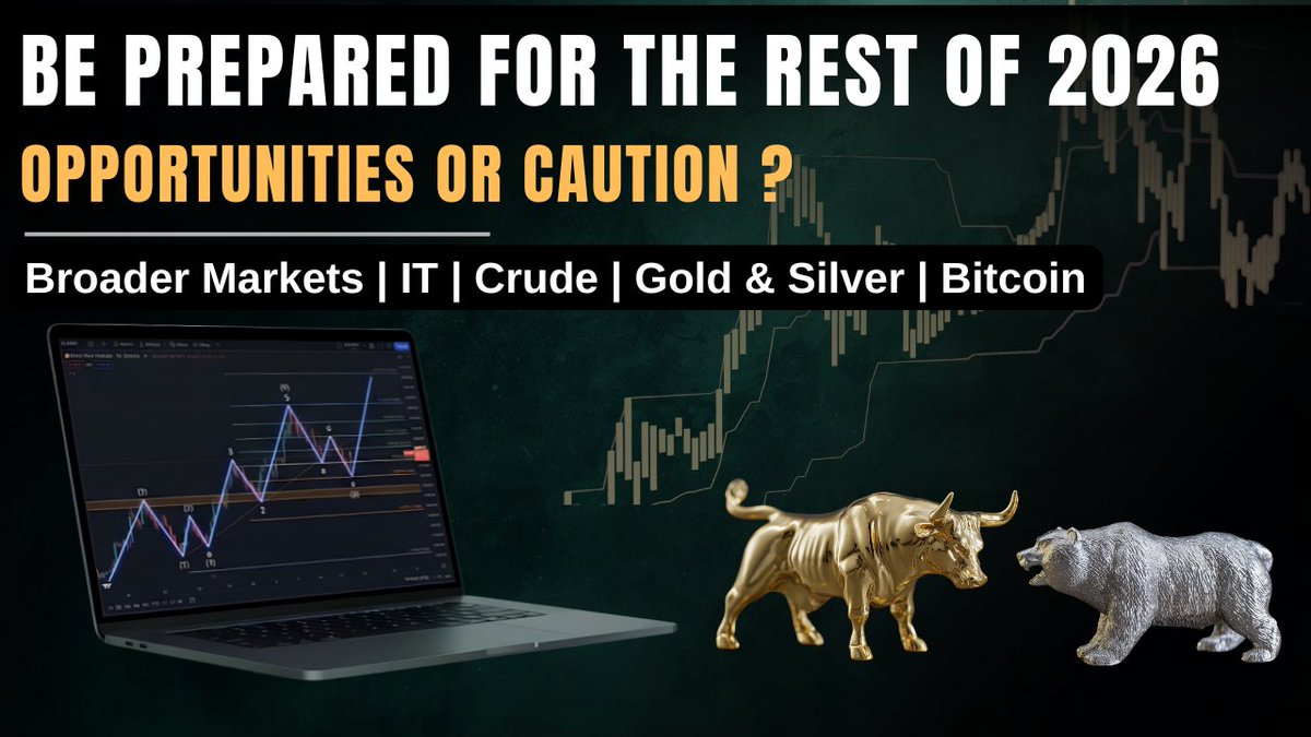 itzarunca's tweet photo. Weekend Market Analysis   

✅Important levels for the next week and also discussed what we can expect for the rest of 2026 #Nifty #Banknifty #Smallcap #NiftyIT   

✅Update on #Gold #Silver #Crude and #Bitcoin   

✅Levels and opinions shared are only to learn #Elliottwave and not any buy or sell recommendations. Thank you

✔️English Link - https://t.co/0Ub4m1eadZ

✔️Tamil Link - https://t.co/9q2ESbfBVK

✅EW and TA Courses - https://t.co/uSHmLQw8UV