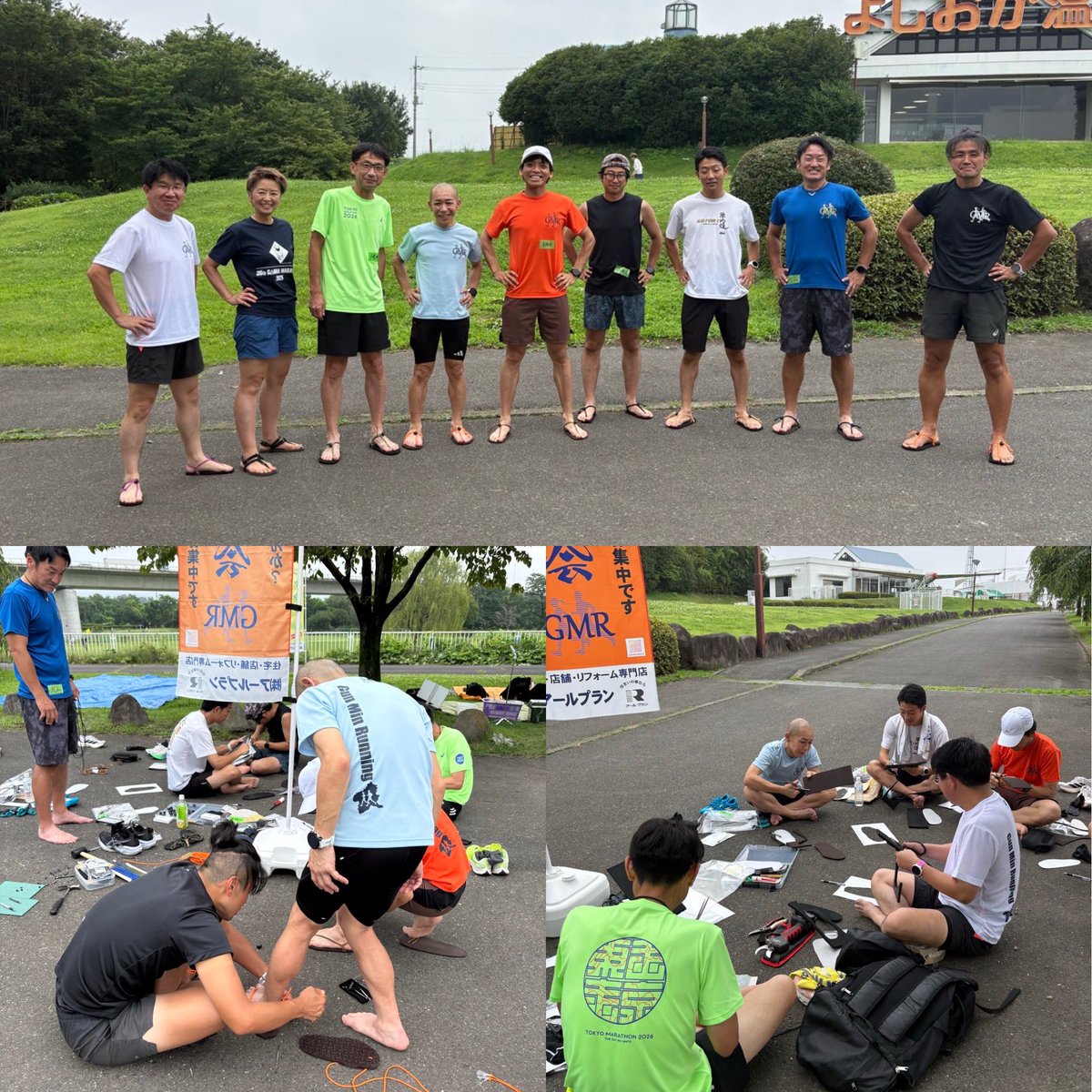 GT3ATSU's tweet photo. イベント後のイベント🤣
チーム限定でワラーチ工作会👟
お手製のワラーチを作って、ワラーチデビュー🔥
これ結構走る時に慣れてないと気を使う😱
ここが走りをしっかりとしたものに整える一歩目👀
個人的には、靴日焼け改善、巻き爪改善を図る👍
#ワラーチ
#初めてのワラーチ
#ランナーの悩み https://t.co/kCUl1Z6tk4