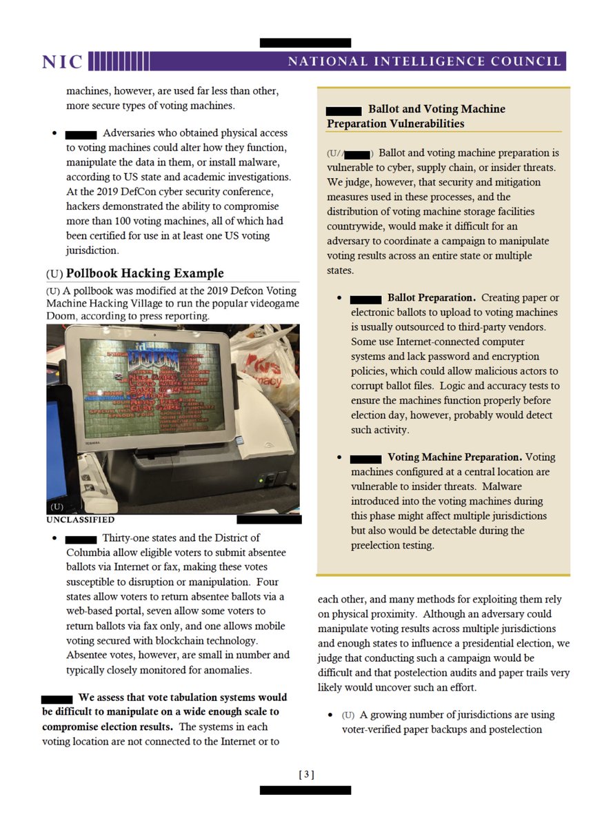 Rasmussen_Poll's tweet photo. "It is important for people to recognize that this is not normal behavior by the Intelligence Community - most officers would never do something like this. In my over 20 years of public service, the politicized efforts by [the] CIA and others to conceal the truth about the threats  to the 2020 US Presidential Election are unprecedented and even today shock me when I retrace everything that happened." - https://t.co/kRKinPMrbX

Issued: January 15, 2020 - Declassified: March 16, 2026

@VaughnHillyard @RohdeD