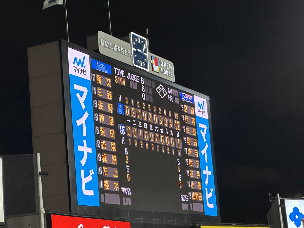Hummel9999's tweet photo. 神宮より＼🏆横浜優勝🏆／

篠木の初完投に筒香の久しぶりの特大ホームランそして久しぶりのカード勝ち越しにもう最高すぎ‼️明日も勝って3連勝するしかないよこれは😆😆 https://t.co/efcxJTsH0I