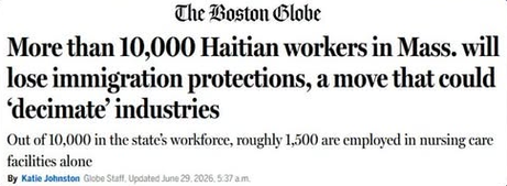 SaltyGoat17's tweet photo. They're crying that since Haitians lost their temporary protected status they could lose 1,500 nurses...

Which would open 1,500 jobs for America nurses

Anyone have an issue with that? https://t.co/PLR36m7oOs