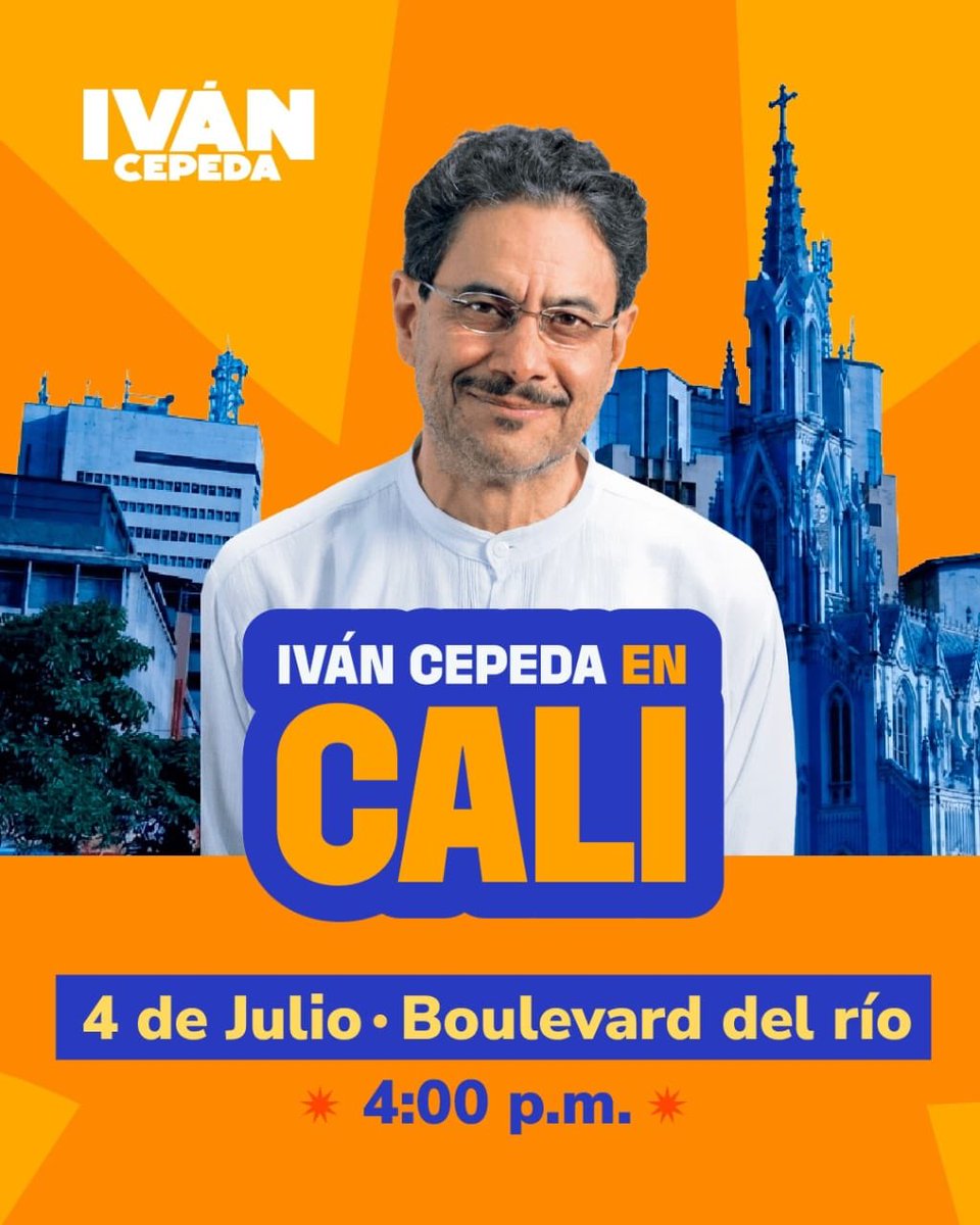 alejoocampog's tweet photo. #Hoy la capital de la resistencia recibe a @IvanCepedaCast, el hombre que recorrió este país con una campaña limpia, austera y desde el corazón de cada territorio.

Vamos a agradecer, a escuchar y a entender qué es la desobediencia civil pacífica y por qué en este momento histórico tiene toda la legitimidad.

Desde las 04:00 p.m en el Boulevard del Río