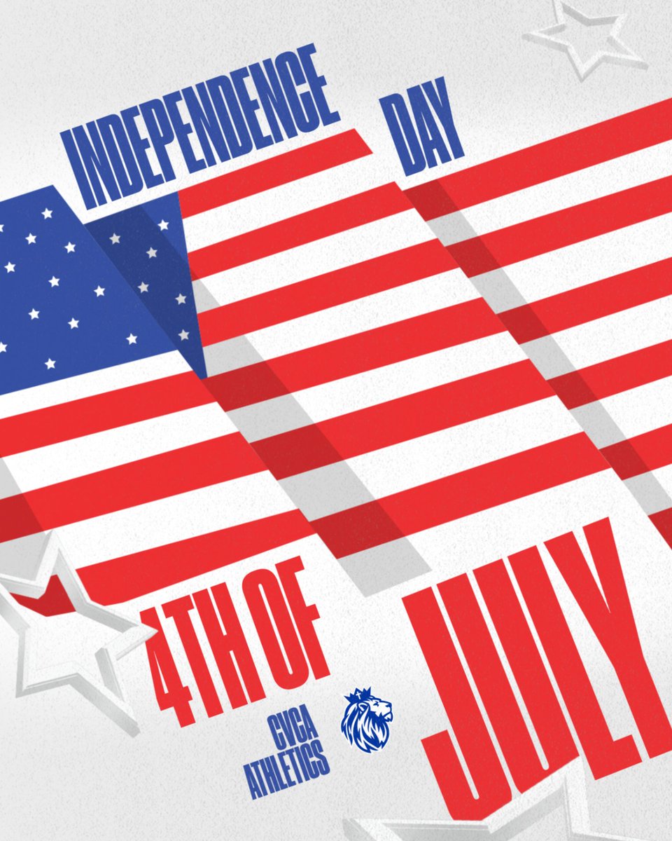 CVCAathletics's tweet photo. Happy Independence Day from CVCA Athletics #CVCA #MightyRoyals https://t.co/oeatvUNSVv