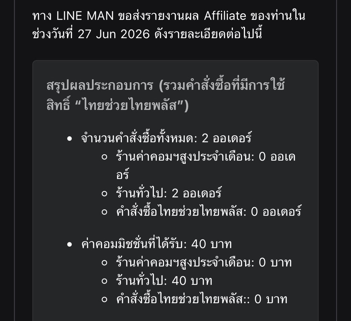 Pholouu's tweet photo. มาบอกต่อช่องทางทำตังเพิ่มอีก1 ก็คือการทำ Aff ใน LINE MAN นี่ลองทำเล่นๆแค่ส่งลิ้งค์ให้เพื่อนกดซื้อข้าวยังได้มาเท่านี้เลย มันเริ่ดอยู่น้า https://t.co/I7Avxj7eQD
