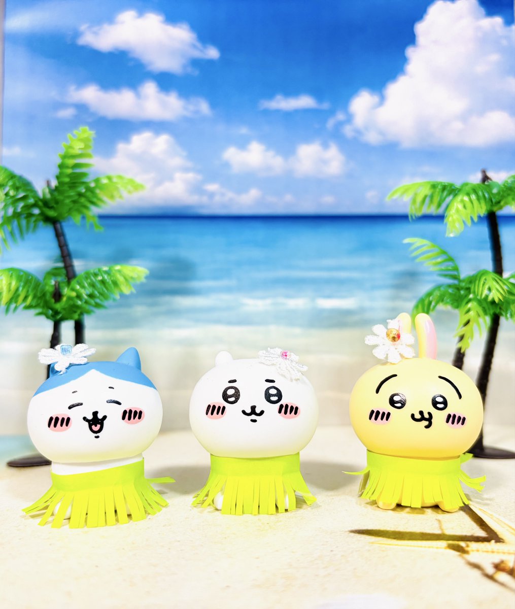 coosancoosan's tweet photo. 🏝️７月。映画のいろんな情報追いきれてないけど…楽しみだね！

百均フィギュアには折り紙腰蓑を、、、笑 https://t.co/okRdoOGJMV