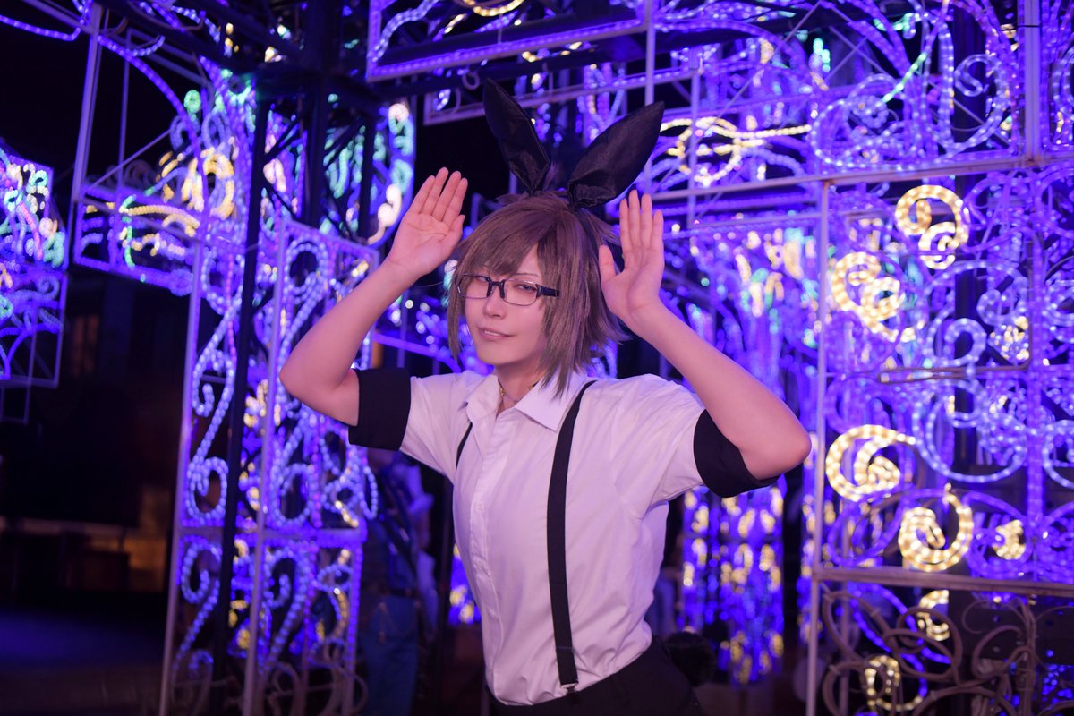 rikiriku46's tweet photo. cos 
i7 /二階堂大和 
バニーディーラー衣装  

🐰👓💚

📸：デコさん（@okazuhatikuwa） 
#ラグコス 
#ラグコス2026 https://t.co/hSlR1o8Kgg