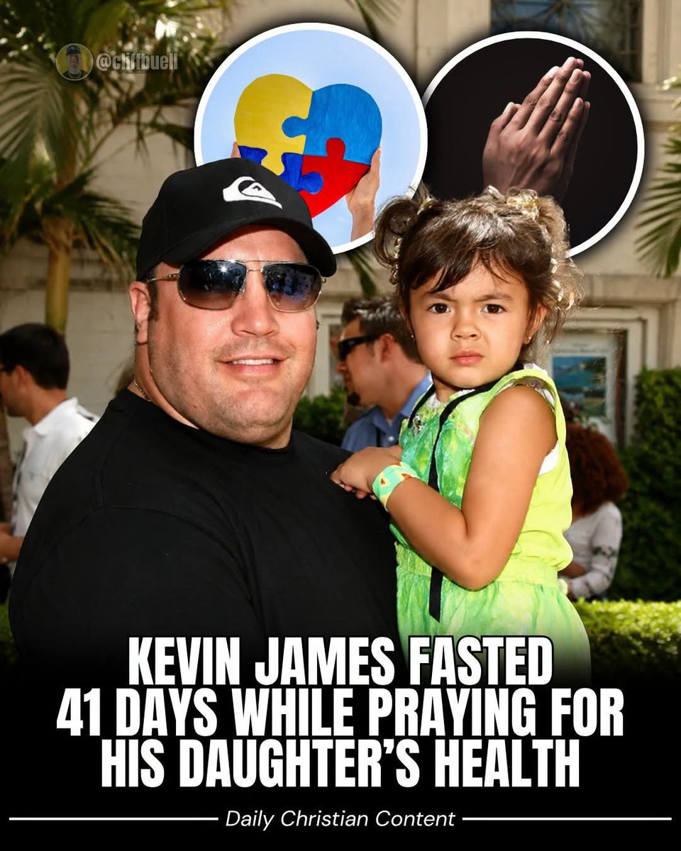 TevinMacharia's tweet photo. Kevin James opened up about a painful season with his daughter.

He said she was on the spectrum and struggling with serious tics. He and his wife did not know what to do.

So James began to fast and pray.

On The Joe Rogan Experience, he said the fast lasted 41 and a half days. He said he drank water with a little salt. He said he did not start by saying he would go 40 days. He just wanted to do whatever he could.

Later, on Catholics and Cappuccinos, he said it was a commitment he made for his daughter.

This was not about fame. It was not about a movie role. It was a father hurting for his child and turning to God in prayer.

A fast does not force God’s hand. Prayer is not magic. But fasting can show humility, grief, love, and deep dependence on the Lord.

Kevin James used his pain as a reason to seek God. That is what fathers should do. Stand in the gap. Pray for their children. Bring their fear to God instead of carrying it alone.