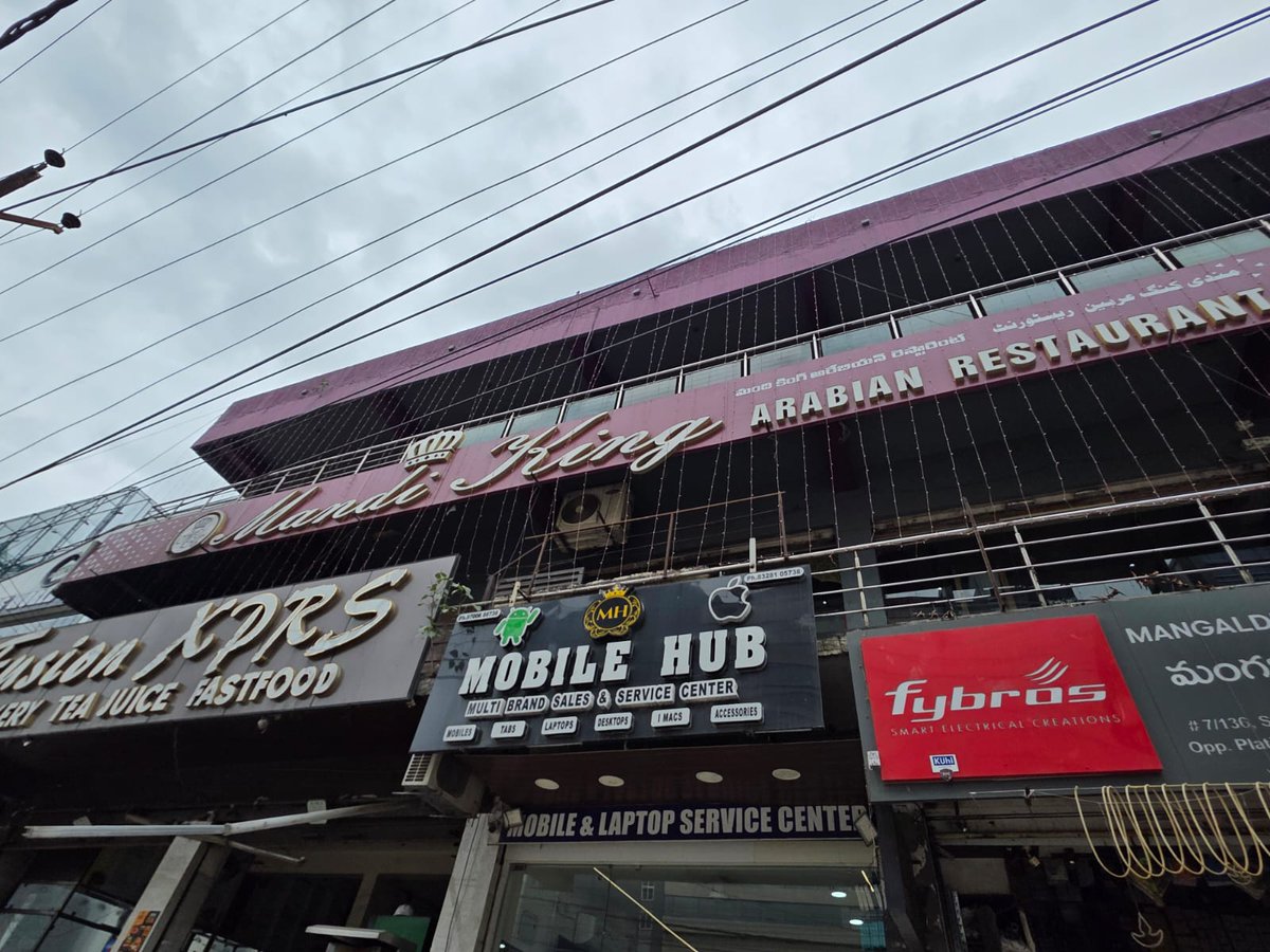 CMC_Offcl's tweet photo. 🍽️ Food Safety Inspection Drive

Establishment: Mandi King – Gachibowli Branch
📍 Opp. Starbucks, Gachibowli
📅 04.07.2026

As part of routine food safety inspections across Cyberabad, CMC Food Safety teams inspected Mandi King – Gachibowli Branch.

✅ Good Practices
• Regular pest control carried out with no visible pest infestation during inspection
• Used cooking oil disposed of through an authorized third-party vendor, preventing its reuse in the food chain

⚠️ Key Observations
• Raw and cooked non-vegetarian food stored together without proper covering, posing a risk of cross-contamination
• Greasy and unclean exhaust system
• Inadequate kitchen workspace, with raw material handling, cutting, and cooking carried out in the same area, resulting in wet and unhygienic floor conditions
• Cooking oil found excessively reused for four days, as confirmed by the food handler; discarded on the spot
• Improper utensil washing area with no hot water sanitisation
• Rusted doors and heavy fly infestation observed

🛠️ Action Taken
• Reused cooking oil discarded immediately.
• Improvement Notice recommended and corrective measures instructed.

📋 Hygiene Assessment
🏆 56/108 Marks (52%)

Safe Food. Better Hygiene. Healthier Cyberabad.

#FoodSafety #FoodInspection #SafeFood #FoodSafetyFirst #TeamCMC #Cyberabad

@jayesh_ranjan @TelanganaCS @TelanganaCMO @IPRTelangana @CMC_Offcl @HiHyderabad @ZC_SLP @ZC_Kukatpally1 @zcquthbullapur @GummallaSrijana