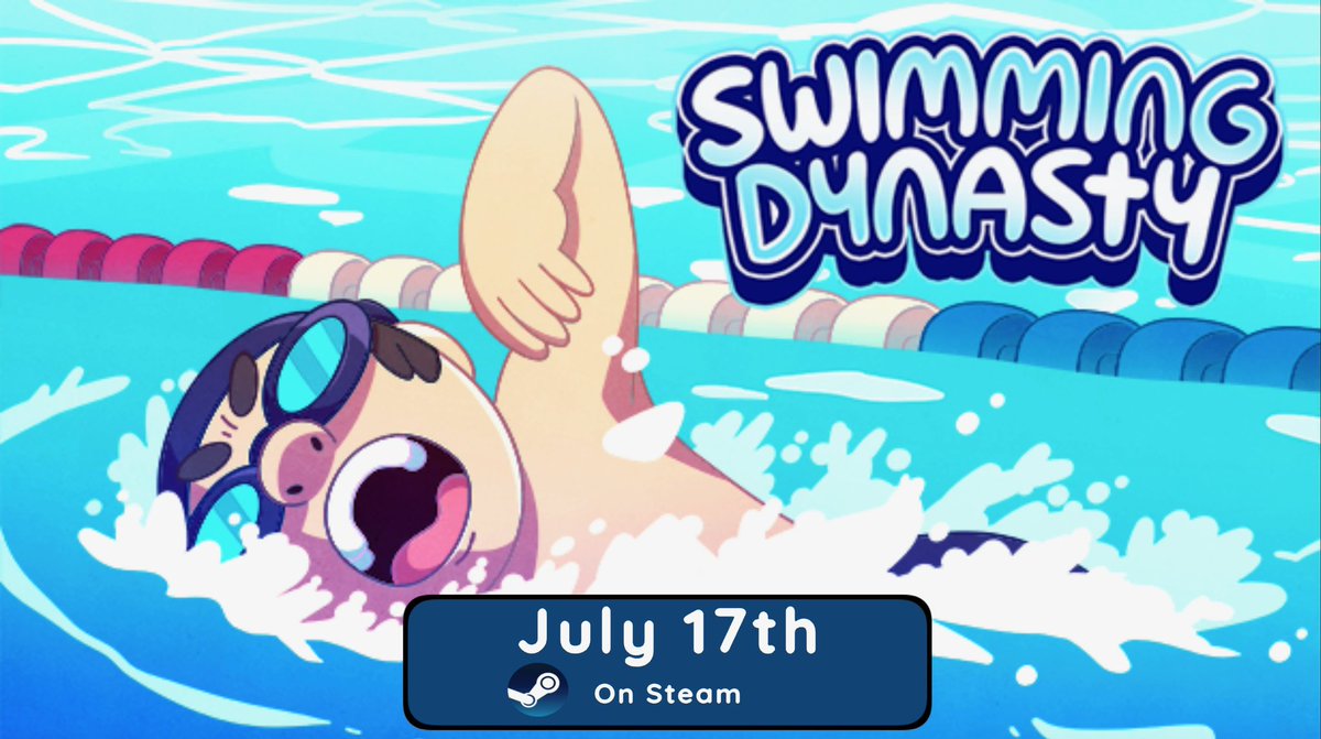 grayhairgames's tweet photo. Swimming Dynasty is releasing July 17th!!

Wishlist here:
https://t.co/ZrWory0lNm

#indiegames #solodev #gamedev #swimming #sportsgames https://t.co/1oBAVYJZpA