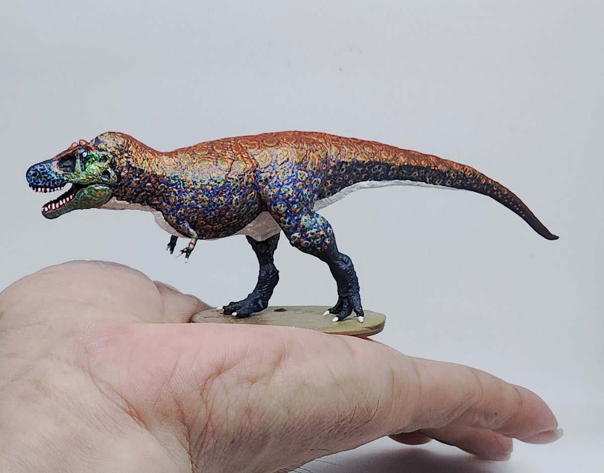 dizzy_SY's tweet photo. 1/100ティラノサウルスを造りました。以前造った同スケールのトリケラトプスと並べたりして(対決してないけど)白亜紀お馴染みツーショット。 https://t.co/nCreW5lvBQ