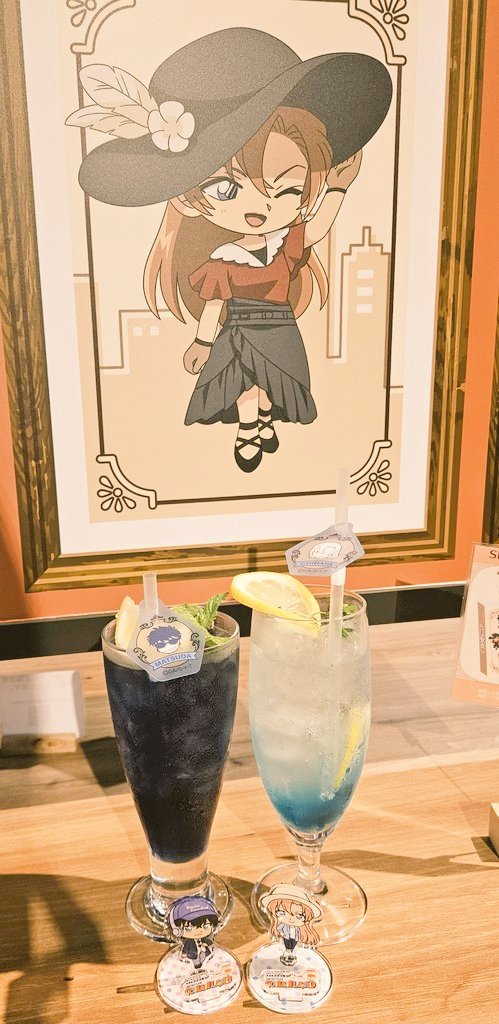 papillon404's tweet photo. ちはゃさんのお席でまつちはドリンク飲めたのよかったな！実質2人のデートじゃんね(？)結婚式いつかな？(？？) https://t.co/aaiTGW4EVN