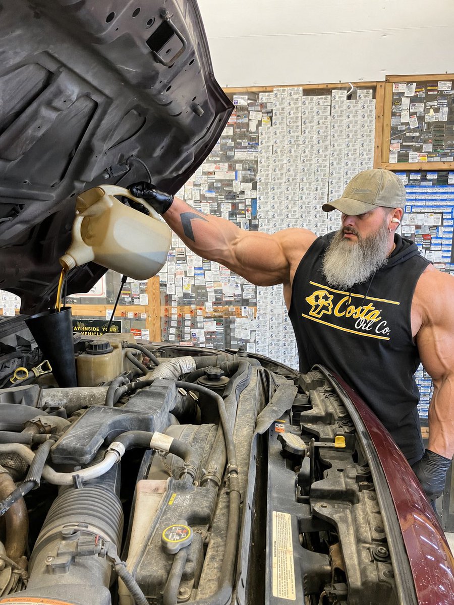 CostaKapo's tweet photo. For kicks I started using ChatGPT to give our employees huge muscles in the social media posts we use and finally last night an employee told me on slack a customer said something about them not being as jacked in person https://t.co/UfMrNdHDAf