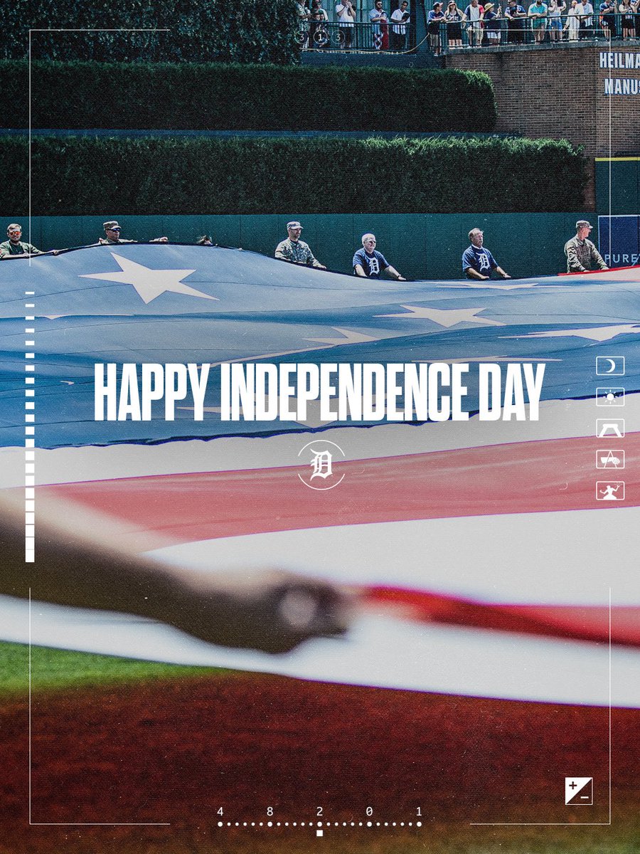 tigers's tweet photo. Wishing you a safe and happy Fourth of July! 🎇 🇺🇸 https://t.co/vTddugTmOJ