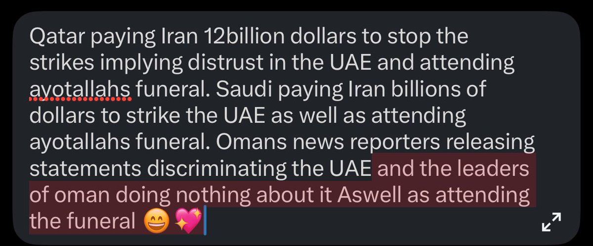 CuteMorbidGirl's tweet photo. @jaepetals Plus I don’t hide where I live I am very prideful that I live in the UAE 🙌😊 https://t.co/mDqf6kX4Lp