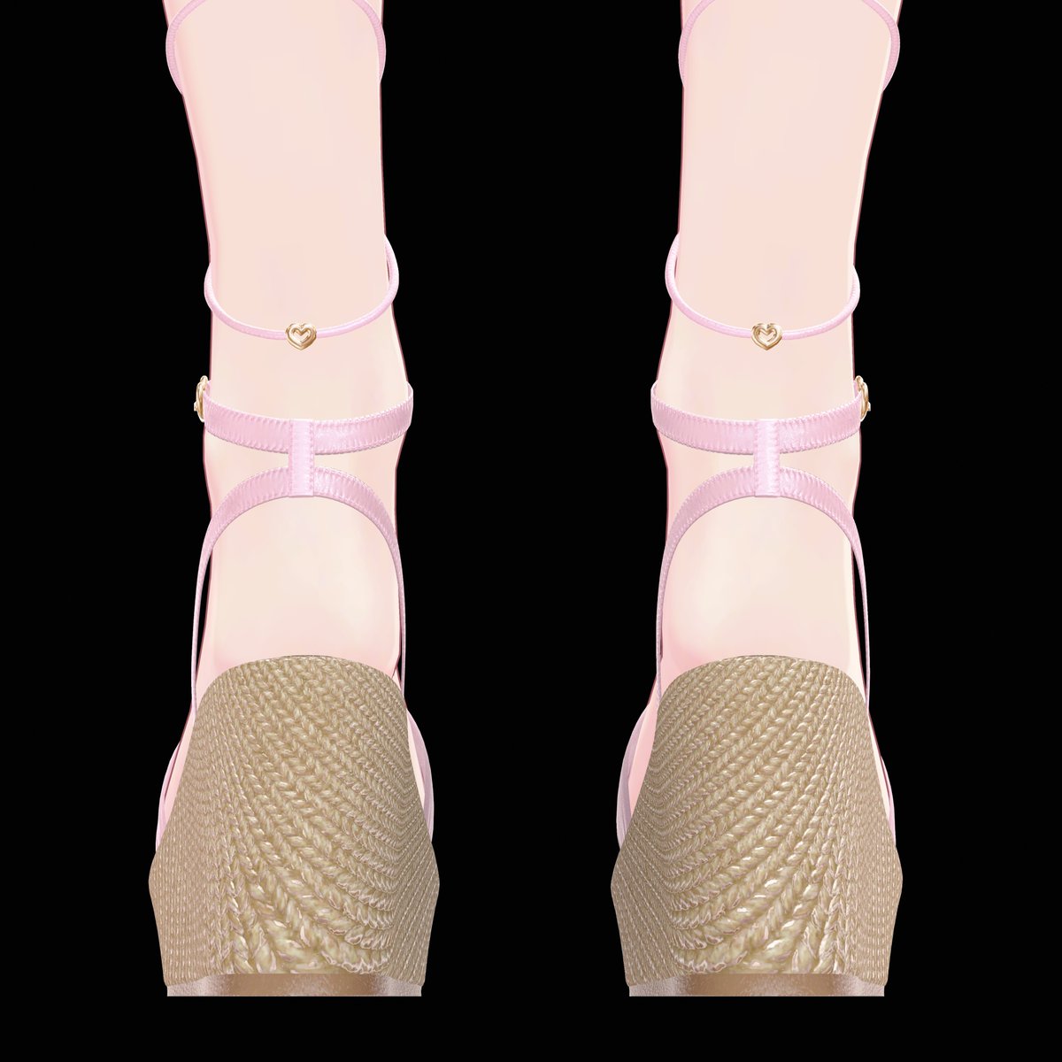 mely_design's tweet photo. 📝⟦ ✦作業日誌✦ ⟧
👡ウェッジサンダルのテクスチャ制作中!✨
#VRChat #VRC #BOOTH #Mely #WIP https://t.co/sQBAh6M3eu