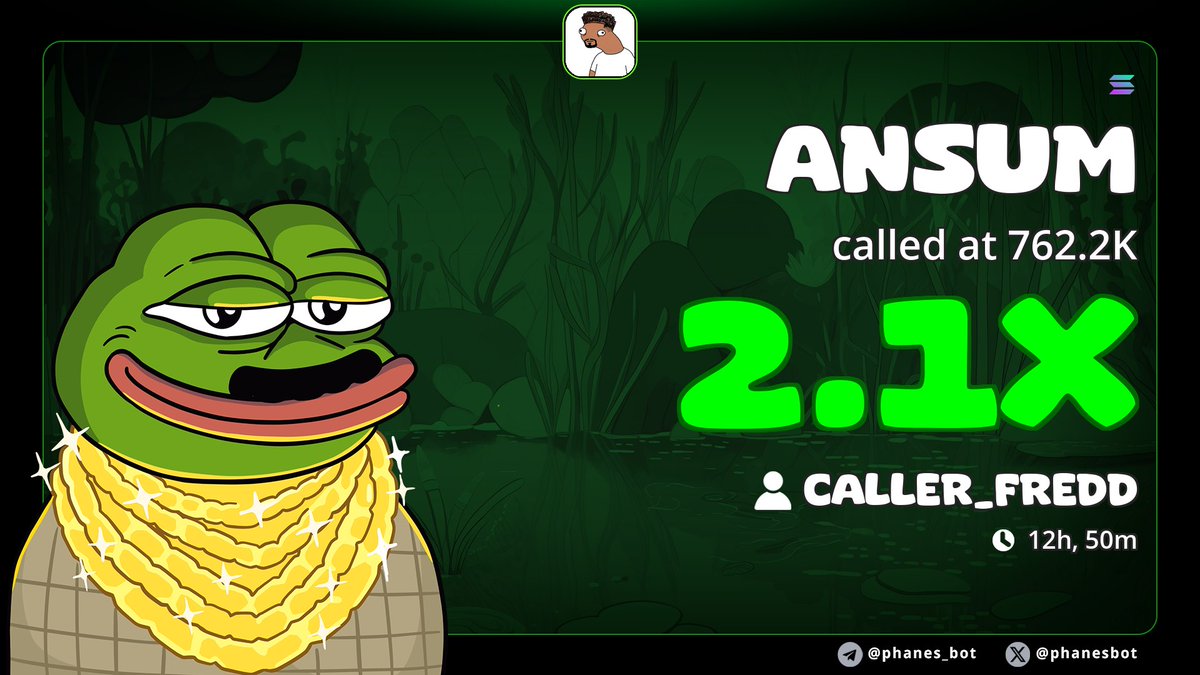 caller_fredd9's tweet photo. 2.1x on my TG call on $ANSUM
Early ca always on TG group
Join our VIP group to get early alpha calls on trending memecoins before they take off
GaZb3DE2U3Jcjx7ddAVwobsBKnCaDoJWLbzTvJYhpump
Dm now let's get you started
https://t.co/1vbymjDoHx
#memecoin #solana #degen #ANSUM https://t.co/0OfuuSxl39