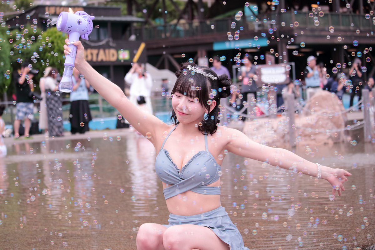 yakottchi's tweet photo. 2026.7.2 東京サマーランド

りらぴ姫 👸 @kamiserira_UB 

#上瀬りら #グラビア
#近代麻雀水着祭 https://t.co/PHcK3J9aAp