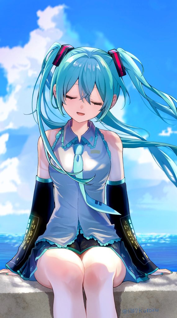 1247Kuroinu's tweet photo. また夏が来たね  𓇼𓆡𓆉  𓈒𓏸

 #初音ミク https://t.co/co2ogXfaDy