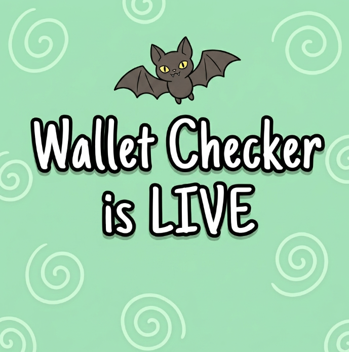 GloomKidsCult's tweet photo. Wallet checker is LIVE. 👻

Check if you made the list.

1,101 Gloom Kids. Zero sunshine.

🔍 https://t.co/aKpiCfnpVP

Not eligible? 👀
Drop your wallet below  this is your LAST chance. https://t.co/zlyyjrcLnU