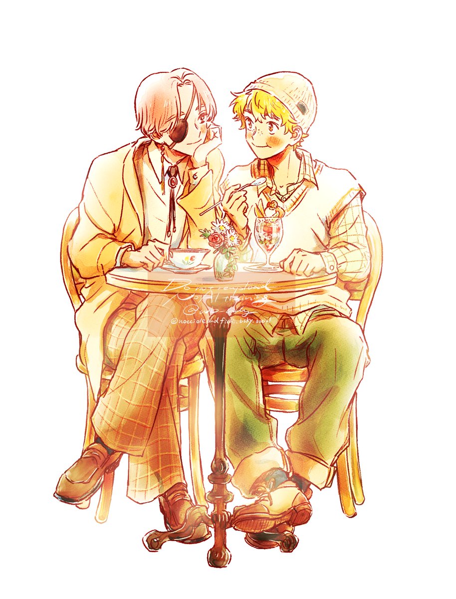 wb_lilly's tweet photo. cafeすおにれ☕️アクスタの元絵です https://t.co/9j4vVz0jZG