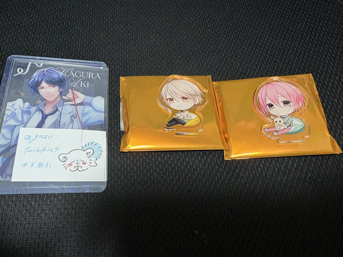 yuzu_torihiki24's tweet photo. 【譲渡 交換】スタマイ アニメイト 缶バッジ アクスタ

譲: 桧山 槙 可愛
求: 神楽 服部 or 定価+送料

譲渡は可愛同数含むお取引のみ。
大阪・神戸手渡し、郵送交換可能です。 https://t.co/T2PGuUWtTL