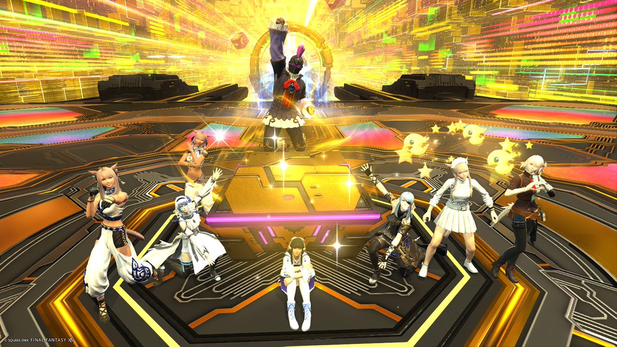 FFVeryLike's tweet photo. #なぎさんところ に
通ってるみんなと
ナギネキとで地図周回！
Ｇ１７で１回Ｇ１８で１回
最終層到達クリア！💰💰💰
ヤーンホルンも出たしで
豪運を持ってる人達だらけだった〜！
ちなみにオレは魔紋１回しか
開かんかったわ〜ん(    ᷄ᾥ ᷅  )ｸｿ https://t.co/ievSZORCfn