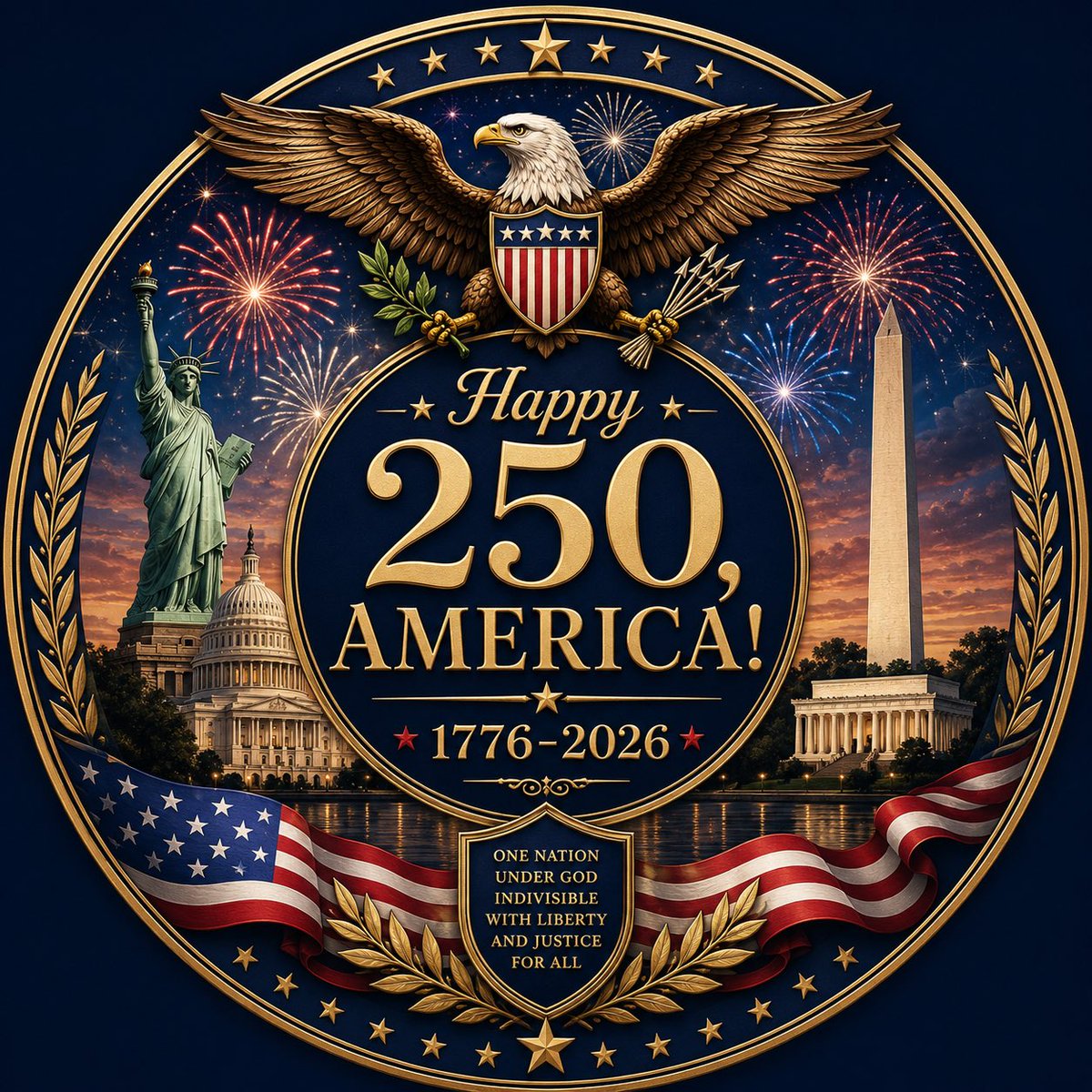 Nilsaalvarez's tweet photo. 🎆🇺🇸 GOD BLESS AMERICA! 🇺🇸🎇
#Happy250 #4thofjuly #Blessed https://t.co/scdJktSLNS