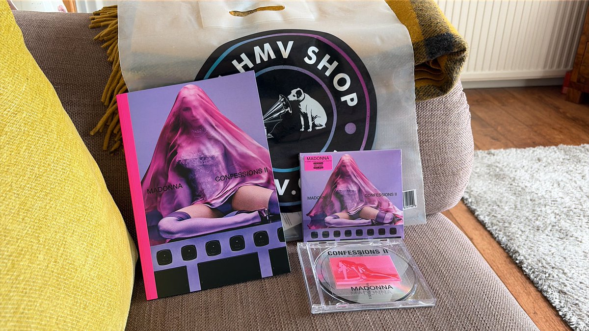johnlikes2run's tweet photo. Remember record store day is every day. Support your high street. Just purchased my #madonna #confessionsII at my local HMV. https://t.co/9DblBEqzgN