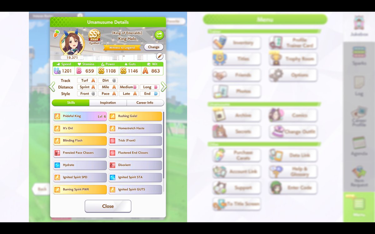 HighClover1's tweet photo. man this recent update to the game has really been peak i had just been running the URA finals scenario
and had been getting pretty consistent A+ ranks i just did my first unity cup run post update and holy hell straight to SS+ guess ill be running this more lol #umausume https://t.co/JFEPsNRiij