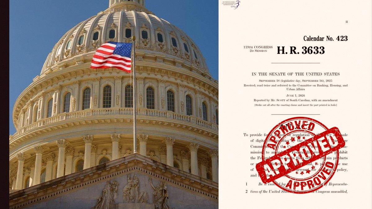 an___non's tweet photo. 🚨 BIG NEWS:

The Crypto Clarity Act is way closer to passing now.

US law enforcement isn't blocking it anymore.

Could see a full vote before August break.

This is huge for crypto. 🐂 https://t.co/OVu2JyjS47