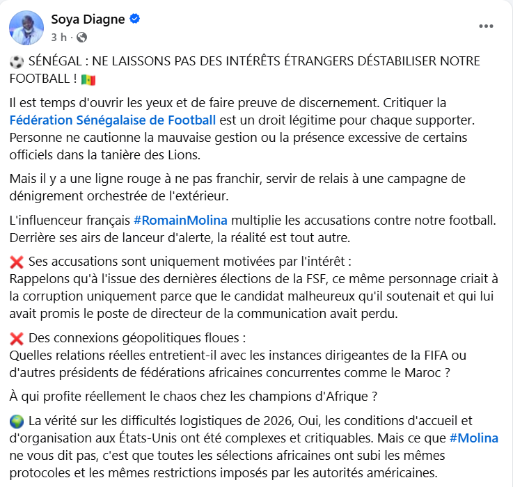 Romain_Molina's tweet photo. Après avoir été accusé d'être un agent algérien contre le Maroc, puis un journaliste français voulant déstabiliser l'Algérie, et Romano Molinaro le menteur en Tunisie, je suis désormais un influenceur français téléguidé par le Maroc contre le Sénégal (à qui on avait promis le poste de directeur de la communication de la fédération sénégalaise dans les dernières élections hahahahaha)

Faudrait savoir à force !

#LaThéorieDuComplot