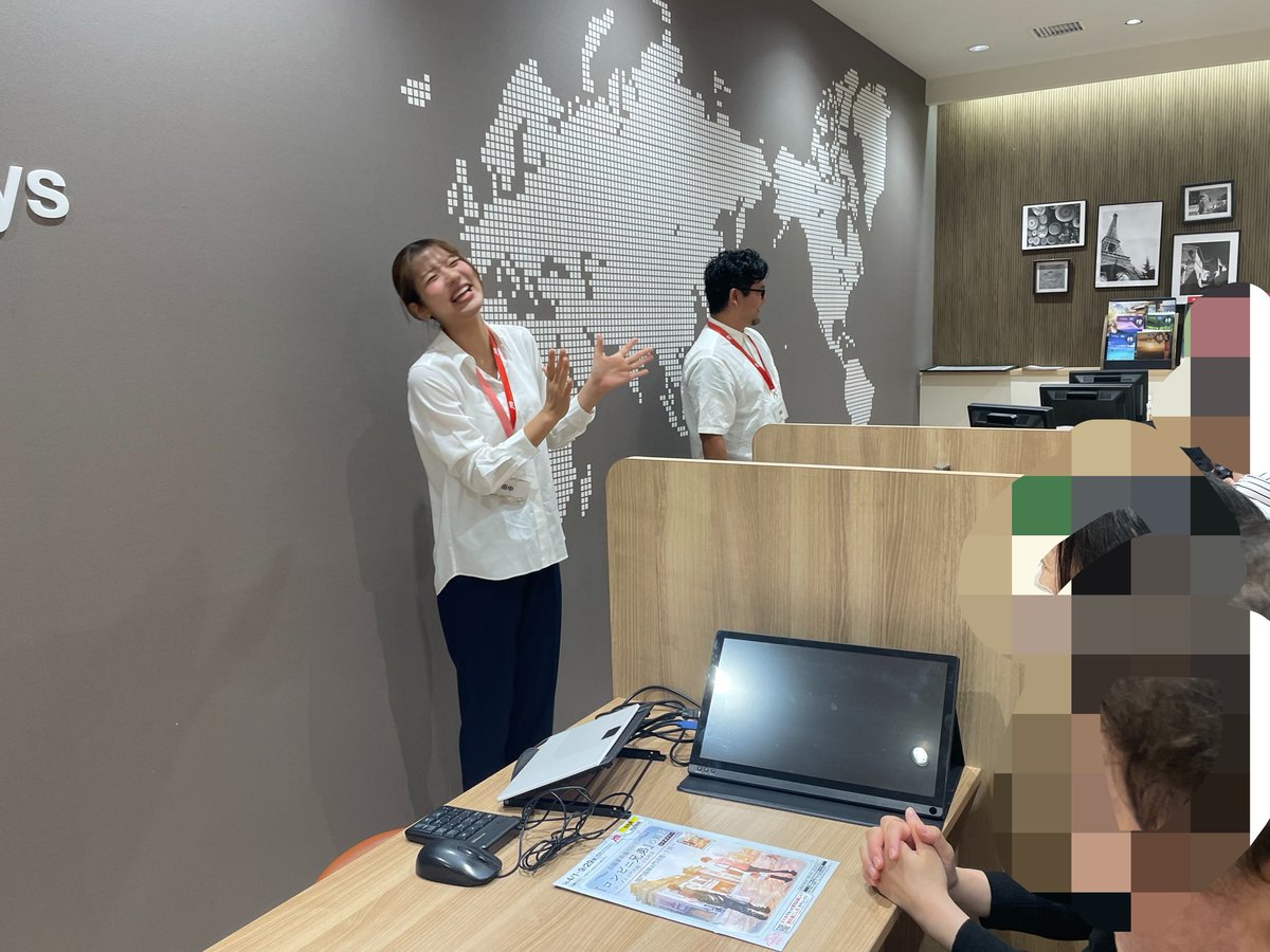 pi_po2002's tweet photo. JTBエキマルシェ大阪
「誰も知らない閉店後の旅行代理店からの脱出」
脱出成功！

営業終了後の旅行代理店をまるっと使った15分の団体戦
難易度優しめだけど空間を使った謎が面白かったが、

個人的にはスタッフさんにまさかのお二人がいてテンション爆上がり！！！
と司会の女性の腹式発生がエグい！ https://t.co/WDnxPJNpai
