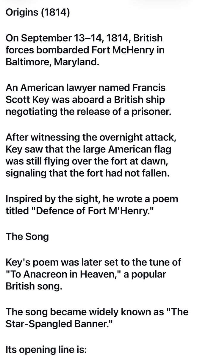 CorneliaDiNunz1's tweet photo. “The Star-Spangled Banner” is the national anthem of the United States. Its history begins during the War of 1812 between the United States and Great Britain.

- beforeitstoolate
https://t.co/pOM1pyIX46 https://t.co/WnNnMcVclD