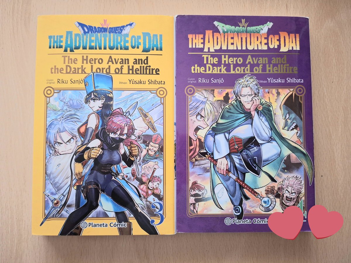 calysto76's tweet photo. Compra manga de los tomos 3 y 4 de la historia de Avan a  @PlanetadComic 🔥🔥❤️❤️ #HAPPYHAPPY #Manga #Lectura #DragonQuest  #dragonquesttheadventureofdai #theheroavanandthedarklordofhellfire #RikuSanjo #YusakuShibata https://t.co/XVkrxsUxlO
