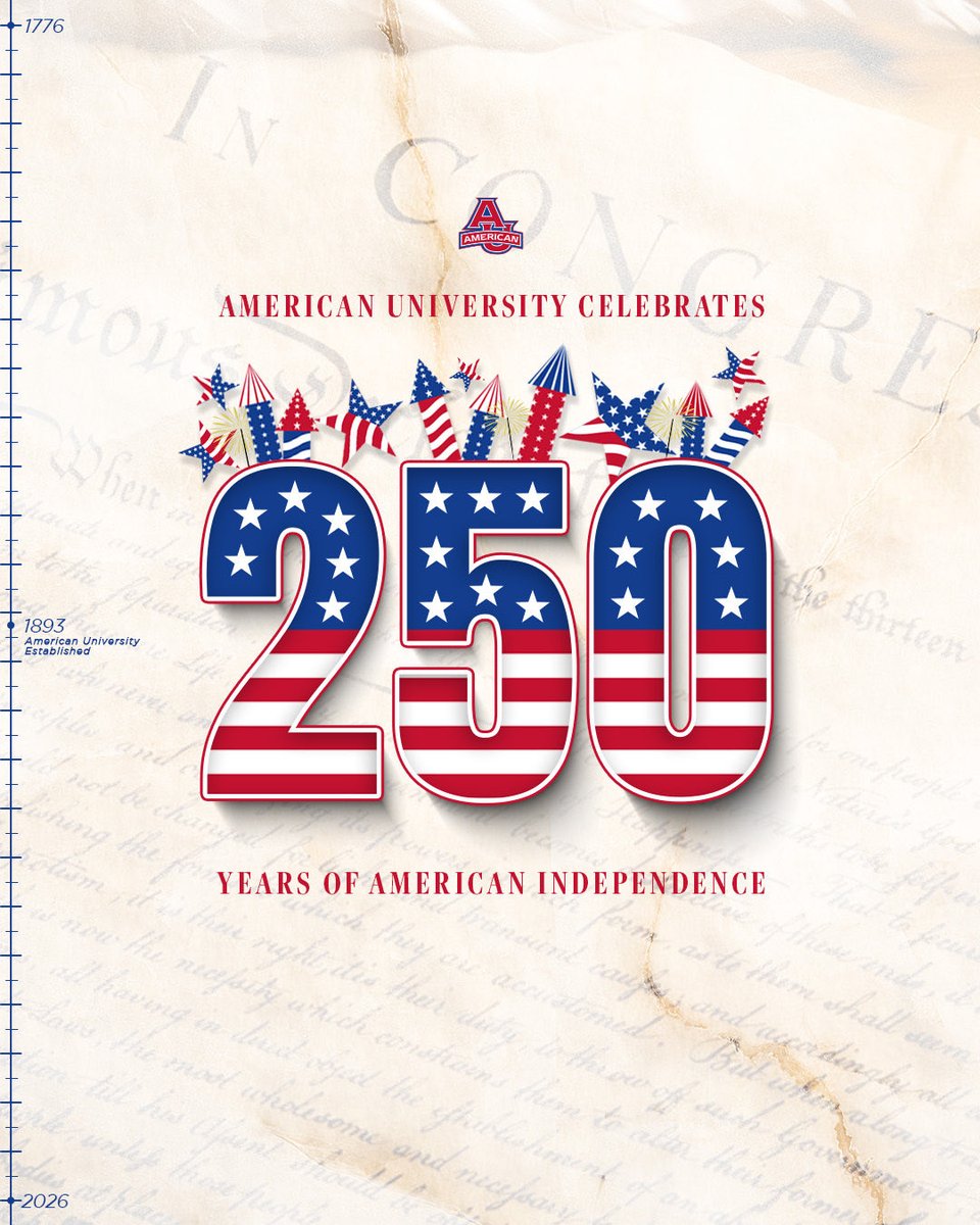 AUeagles's tweet photo. Happy Independence Day from American University Athletics! 🇺🇸🦅 https://t.co/tfnVJLaxpF