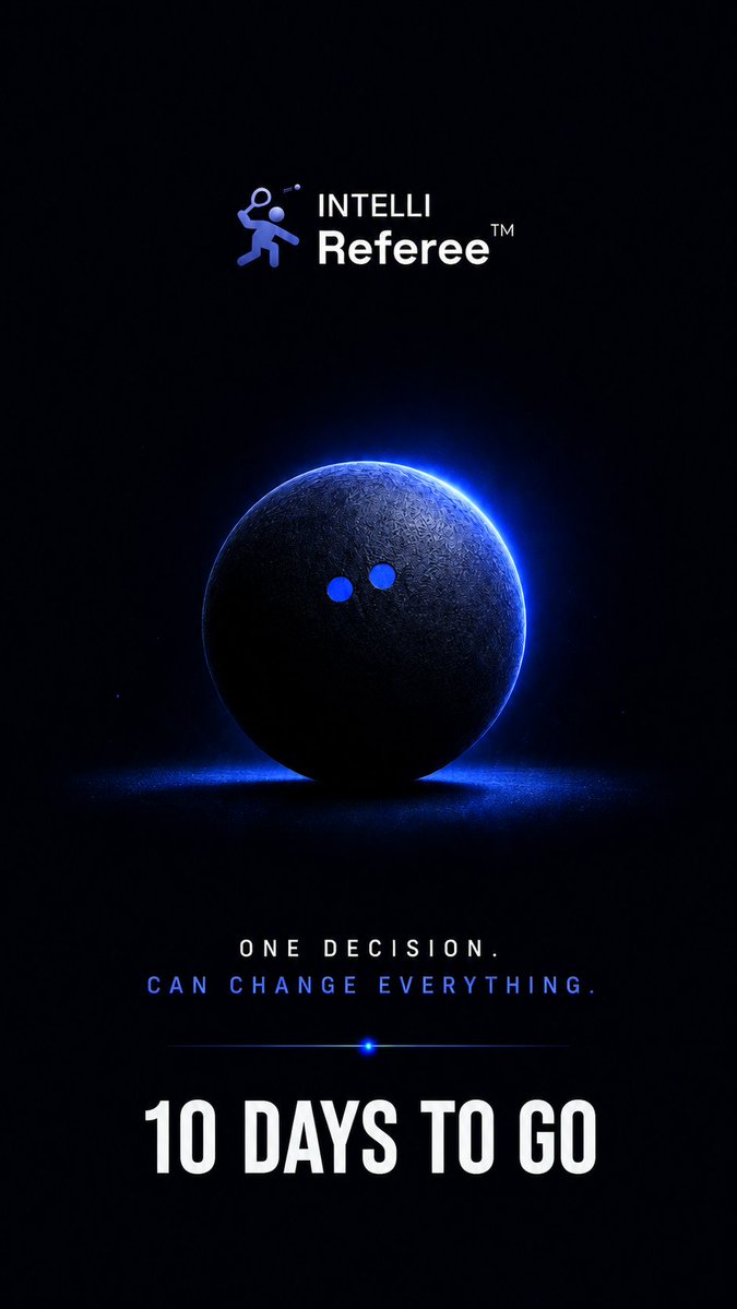 IntelliReferee's tweet photo. Something is coming to squash that will make disputed calls a thing of the past.

Join the waitlist 🔗https://t.co/EioUVcBUGJ

#IntelliReferee #Squash #WorldSquash #SportsTech #ArtificialIntelligence #SportsInnovation #Refereeing #Officiating #FutureOfSports #GameChanger https://t.co/vjIZ5beJgB
