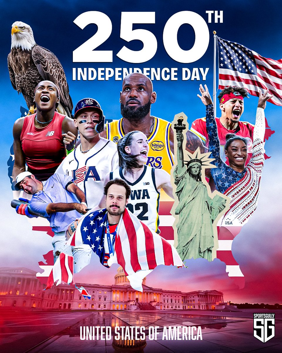 thesportsgully's tweet photo. Happy 4th!🇺🇸🦅

#IndependenceDay #USA https://t.co/hCnyHmKPGI
