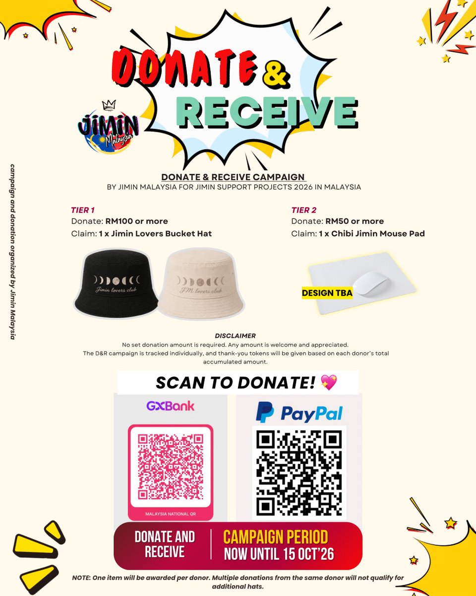 JiminMalaysia's tweet photo. Donation Update | 04.07.2024 

🥰RM 3,321.74 🥰

RM 400 lagi untuk Photowall! 🎯 

Thank you to everyone who donated! 

Pssp pssp: Photowall nanti 8 kaki tinggi tau 🤭 Jom! Let’s reach the target soon!

🔗 Form di sini 👇 

https://t.co/JI0w6H0rDC

#JIMIN
#지민 https://t.co/ZKTGOcMk11