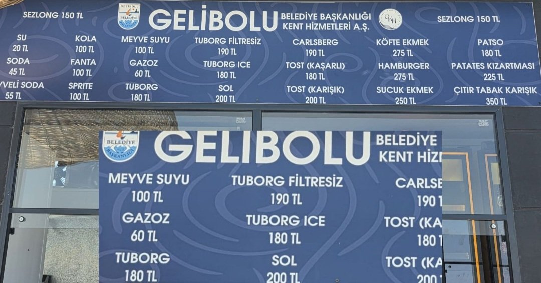 sarseven's tweet photo. Gelibolu Belediyesi sahil işletmelerinde,
Bira 180 TL. Tuborg.. 
Bol Alkollü o Casberg  200 TL.
Yanında Patates kızarması 225 TL.
Şezlog 150 TL.
Su 20 TL.

DEV HİZMET❗️❗️❗️ https://t.co/UwsBFCv0Vh