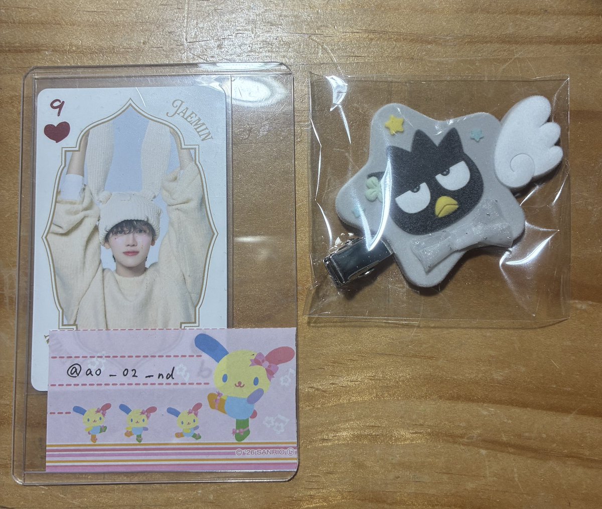 ao_02_nd's tweet photo. サンリオ　シークレット前髪クリップ　キラキラウィッシュ　交換

【譲】
ばつ丸

【求】
ウサハナ

📮郵送での交換希望です
お気軽にお声がけください🌼 https://t.co/x7PvzXMJy4