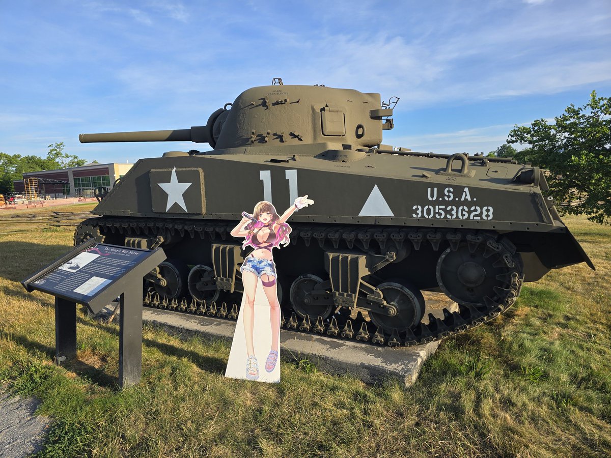 AngelofDeathDxD's tweet photo. We checked out some vehicles too. Found a M46 with tiger stripes, a Sherman, Hellcat, and even a Buffalo which used the giant arm on top to clear mines.
#GlitchStarsVirusAdventure https://t.co/vdS0WlPyFg